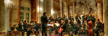 Orchestra in the Karlskirche (Church of St. Charles)